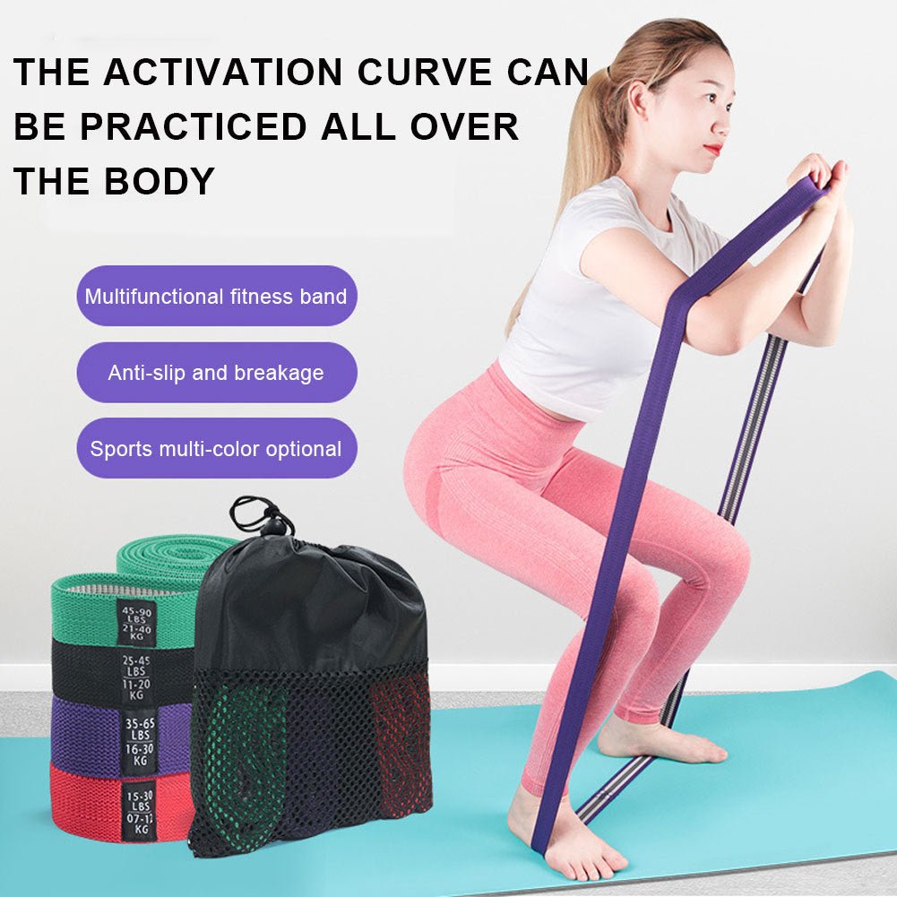 Fabric Resistance Bands Set for Women – Long & Elastic - OJABay