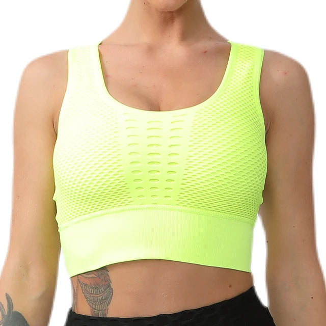 Seamless Yoga Sports Bra – Breathable, Supportive & Stylish - OJABay