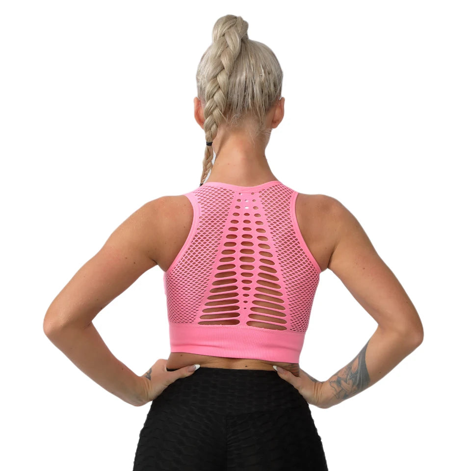 Seamless Yoga Sports Bra – Breathable, Supportive & Stylish - OJABay