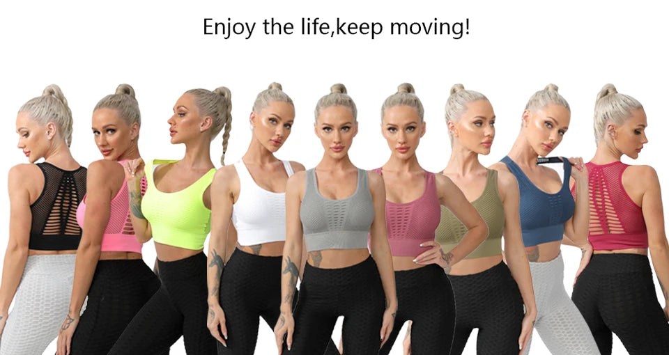 Seamless Yoga Sports Bra – Breathable, Supportive & Stylish - OJABay