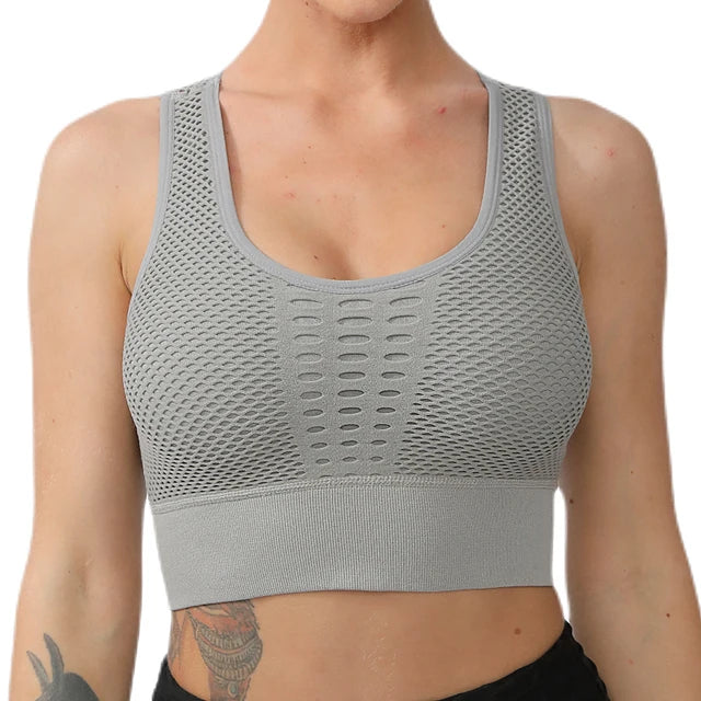 Seamless Yoga Sports Bra – Breathable, Supportive & Stylish - OJABay