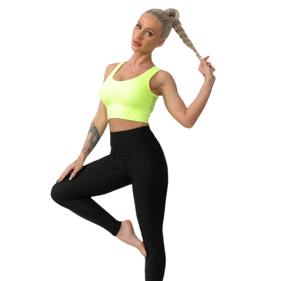 Seamless Yoga Sports Bra – Breathable, Supportive & Stylish - OJABay