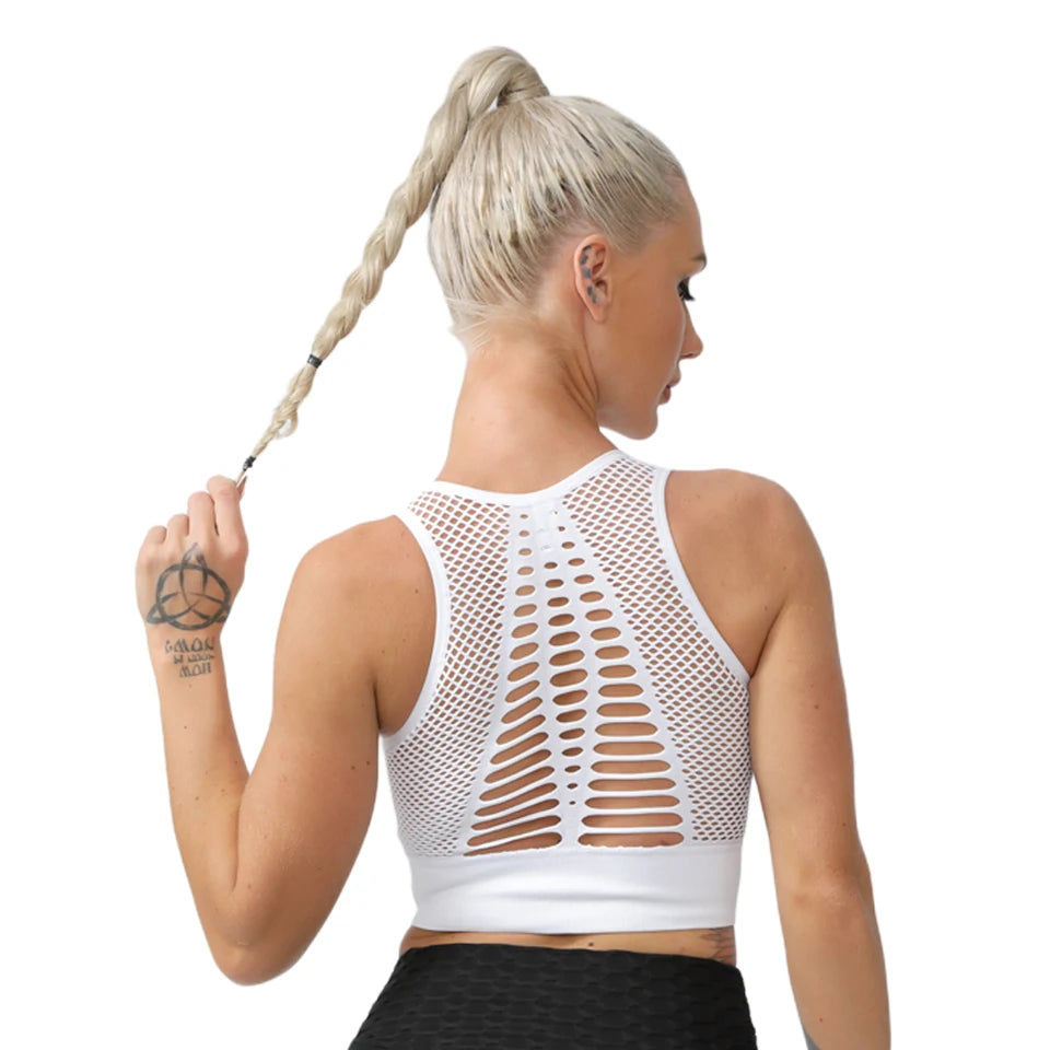 Seamless Yoga Sports Bra – Breathable, Supportive & Stylish - OJABay