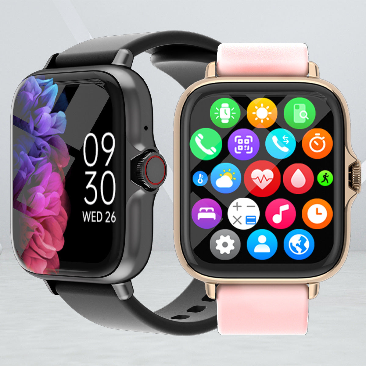 Smart Fitness Watch with Heart Rate Monitor & Bluetooth Call - OJABay