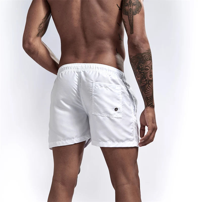 Men’s Quick-Dry Swim Trunks with Mesh Lining & Pockets