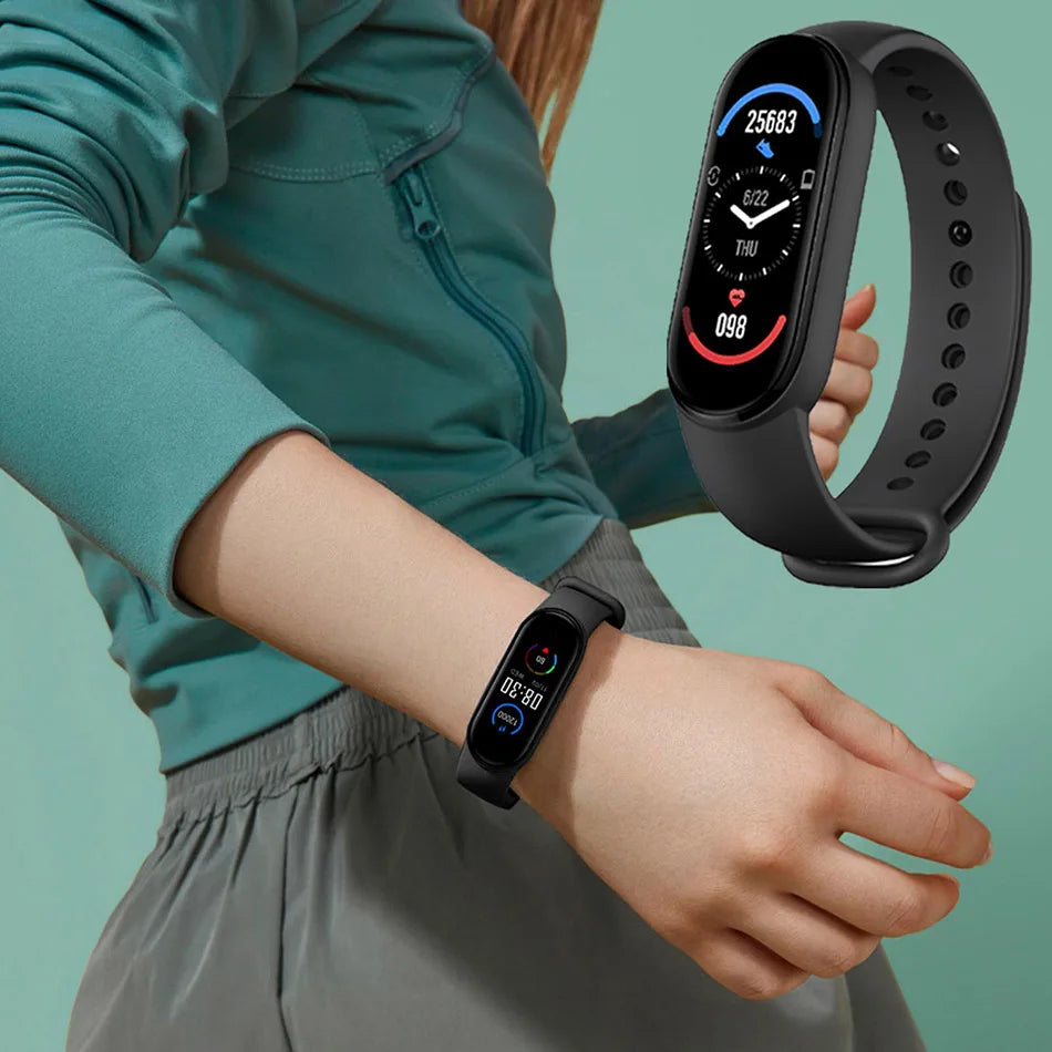 M6 Smartwatch β Fitness Tracker with Heart & Sleep Monitor - OJABay