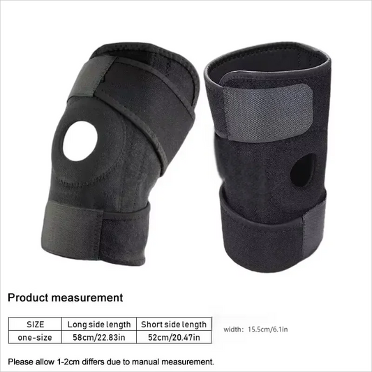Adjustable Breathable Knee Brace – Pain Relief & Workout Support (No Side Stabilizers) - OJABay