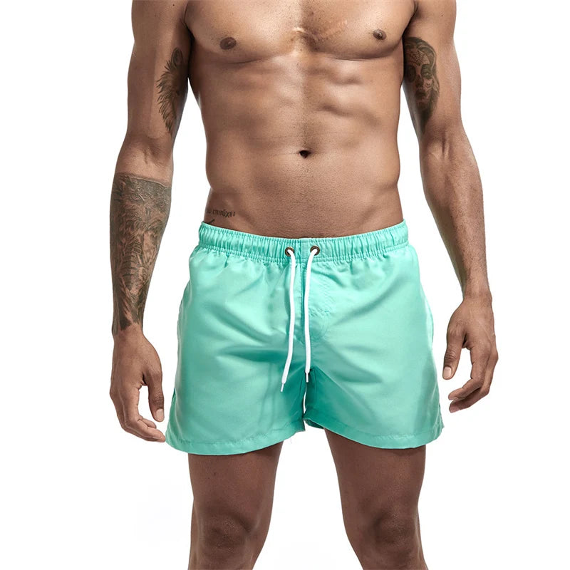 Men’s Quick-Dry Swim Trunks with Mesh Lining & Pockets
