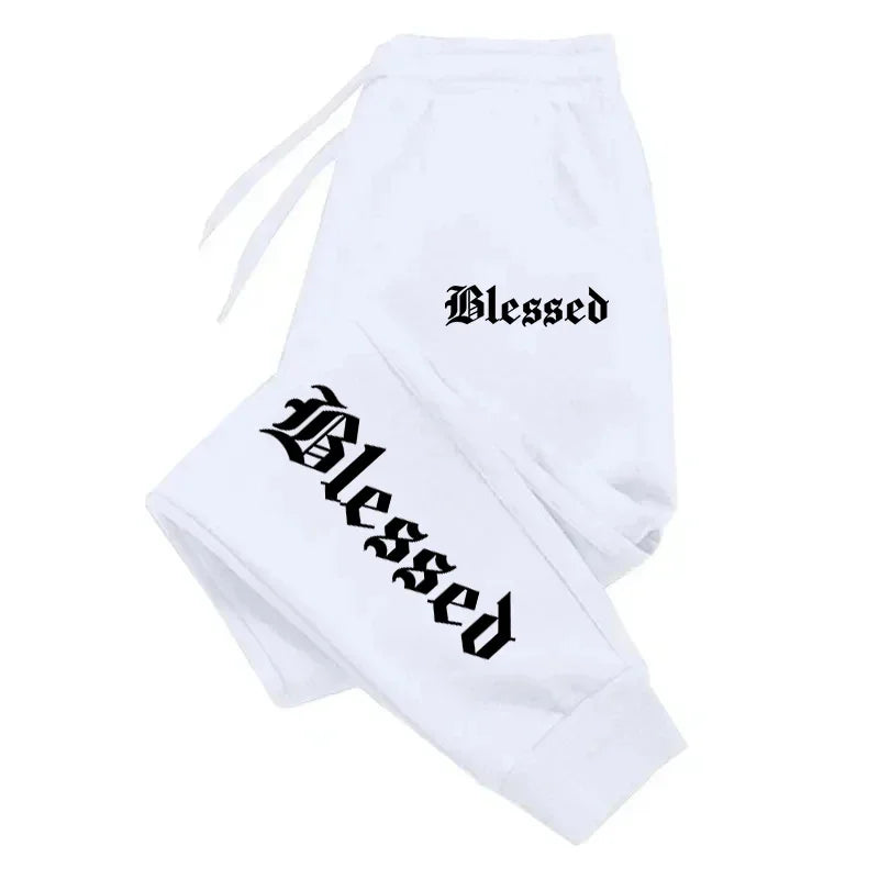 Letter of Blessing Printed Joggers – Unisex Y2K Streetwear Vibes - OJABay