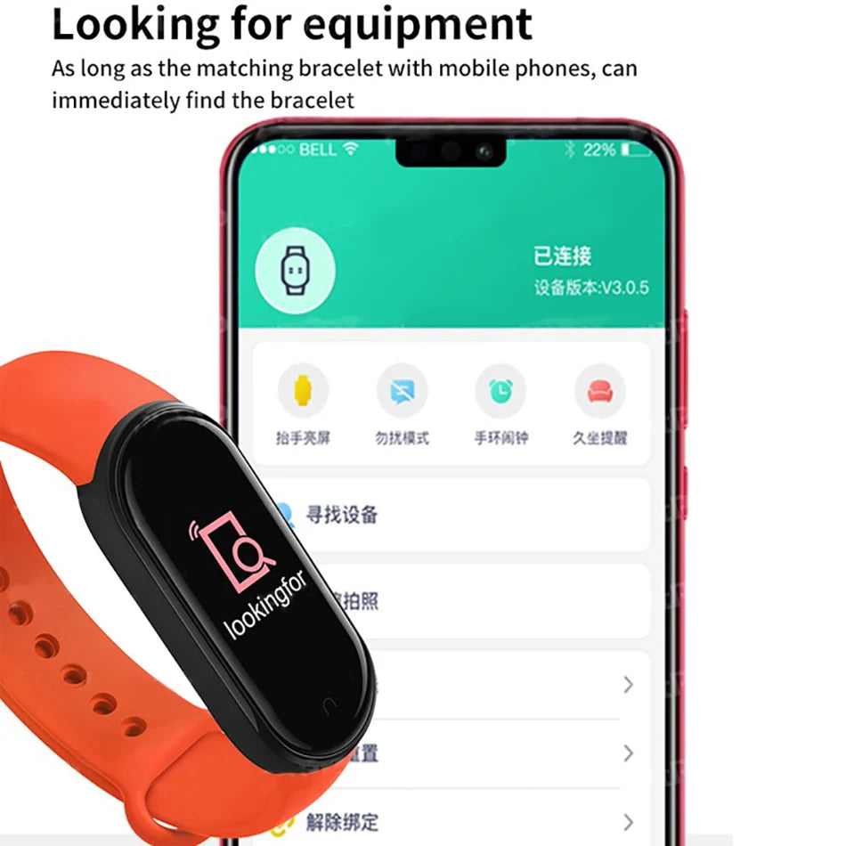 M6 Smartwatch β Fitness Tracker with Heart & Sleep Monitor - OJABay
