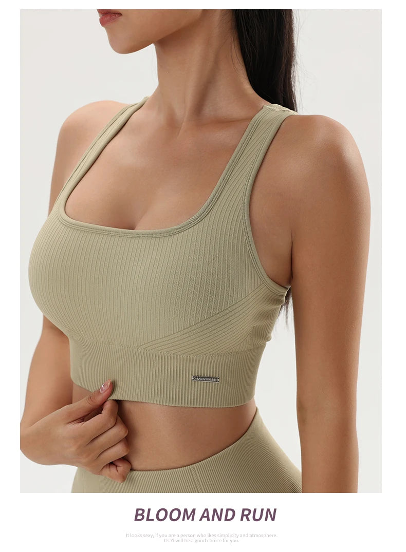 Quick-Dry Women’s Yoga Sports Bra – Breathable Fitness Top for Gym & Training - OJABay