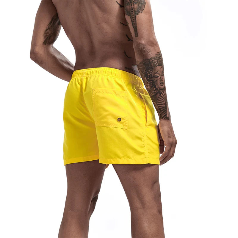 Men’s Quick-Dry Swim Trunks with Mesh Lining & Pockets