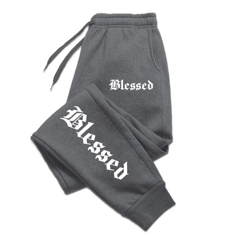 Letter of Blessing Printed Joggers – Unisex Y2K Streetwear Vibes - OJABay