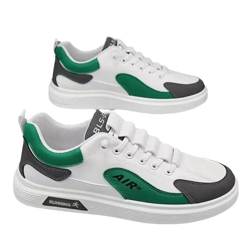Men's Low-Top Leather Casual Shoes – Fashion Sports Sneakers for Spring & Autumn - OJABay