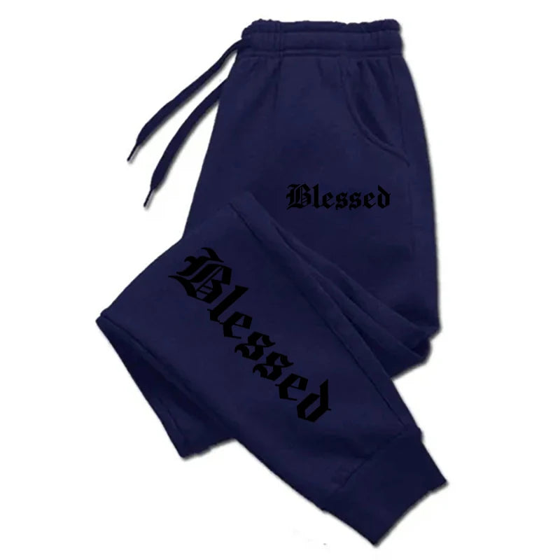 Letter of Blessing Printed Joggers – Unisex Y2K Streetwear Vibes - OJABay