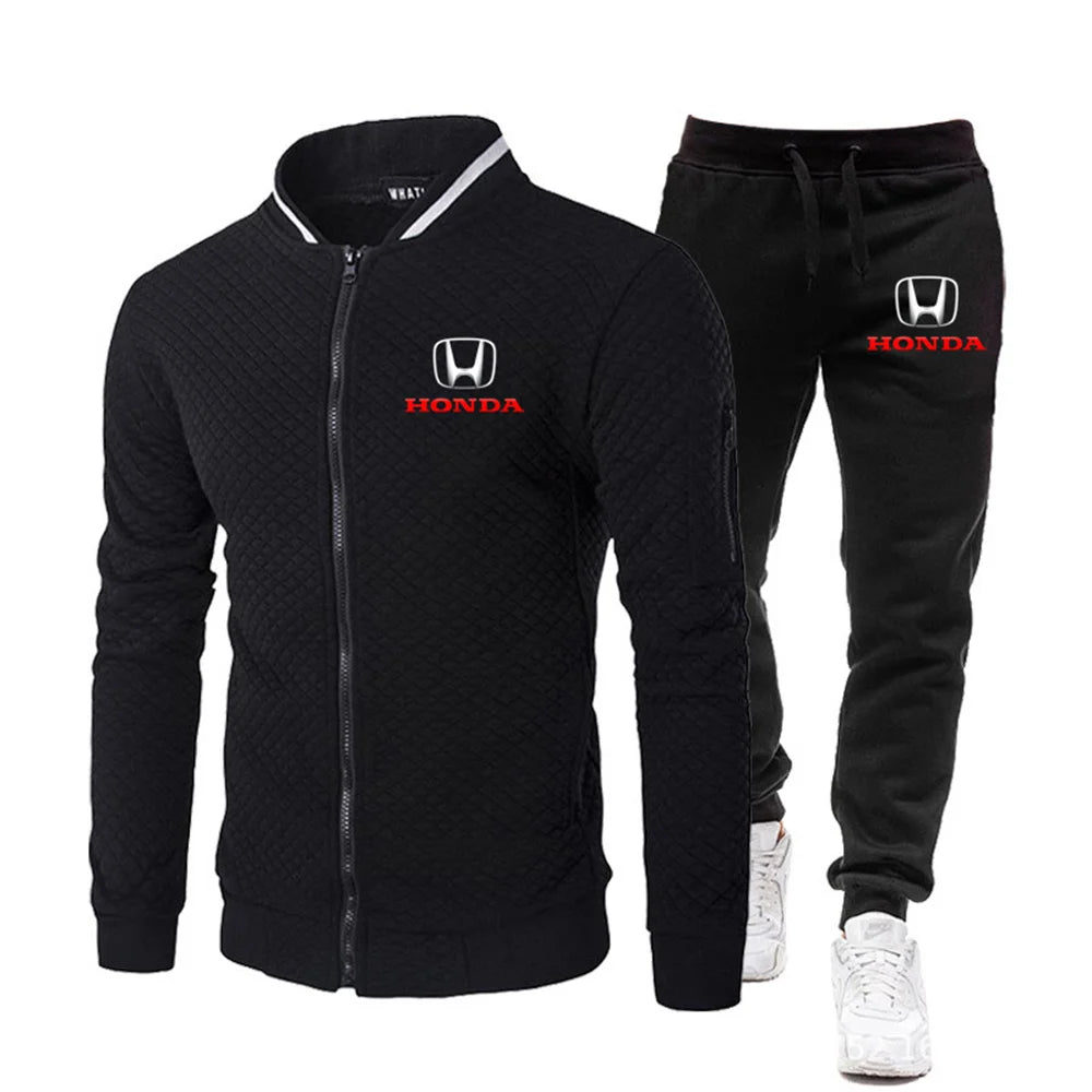 2025 Men’s Honda Baseball Jacket & Pants Set – Casual Sportswear