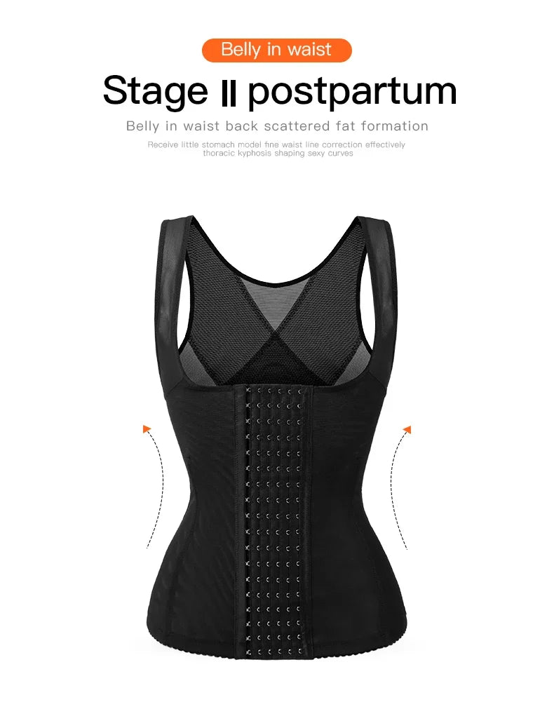 Waist Corset Postpartum Sheath Tummy Top Trainers Shapewear for Women - Slimming Sheath, Woman Flat Belly Waist Trainer