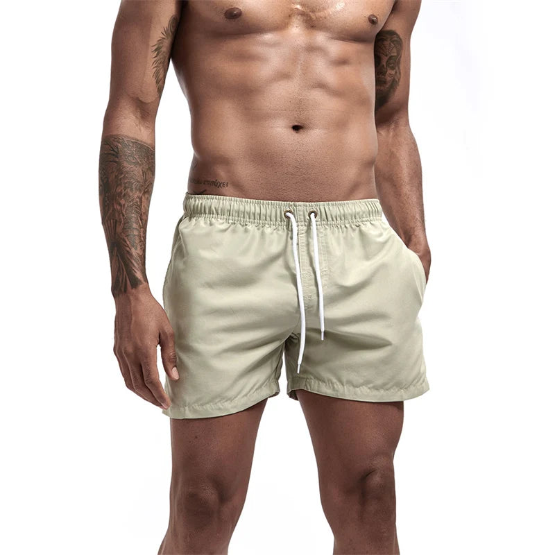 Men’s Quick-Dry Swim Trunks with Mesh Lining & Pockets