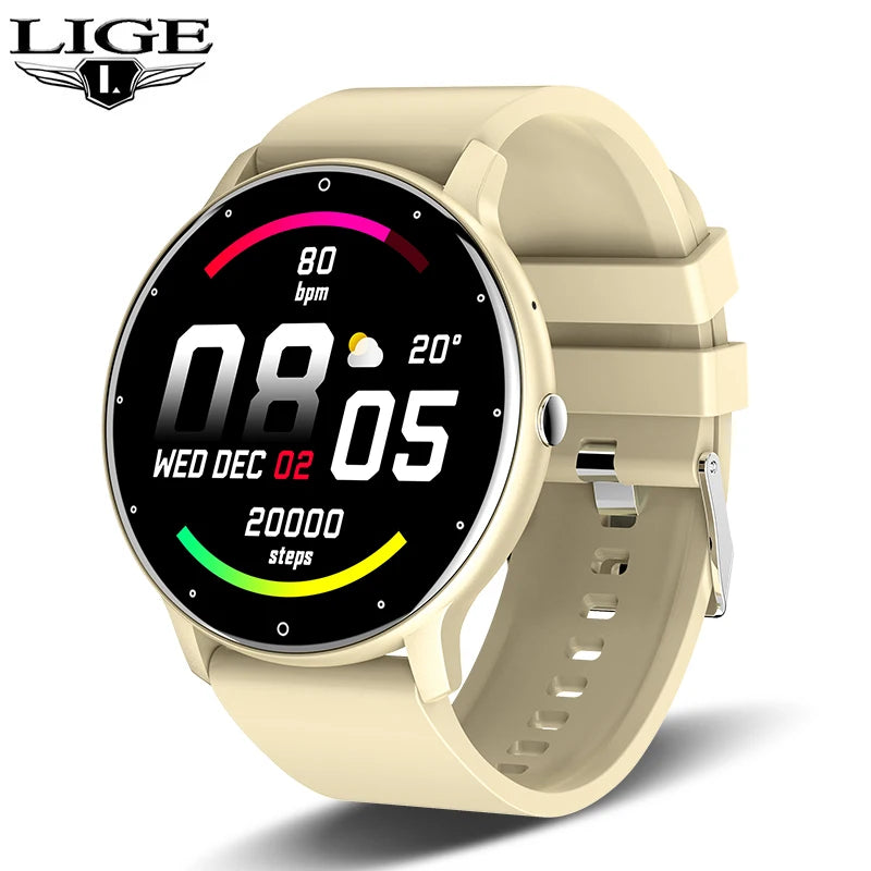 LIGE Smartwatch with Bluetooth Calls & Fitness Tracker – Unisex, Waterproof - OJABay