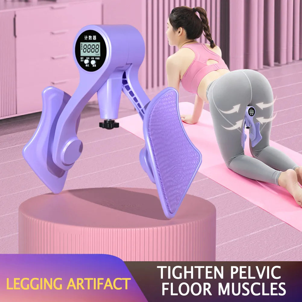 Digital Pelvic Floor & Thigh Muscle Trainer – Adjustable Leg Exerciser with Smart Counter for Home Fitness, Postpartum & Strength Training - OJABay