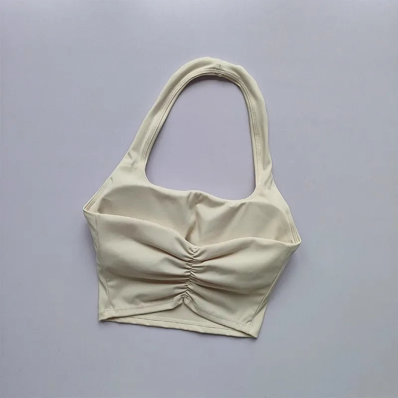 Backless Fitness Bra Workout Tops Gym and Yoga Fitness Sports Bras - Athletic Sport Bra for Women