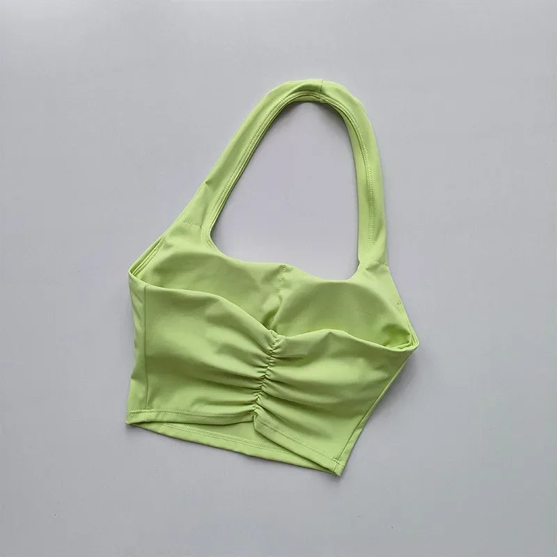 Backless Fitness Bra Workout Tops Gym and Yoga Fitness Sports Bras - Athletic Sport Bra for Women