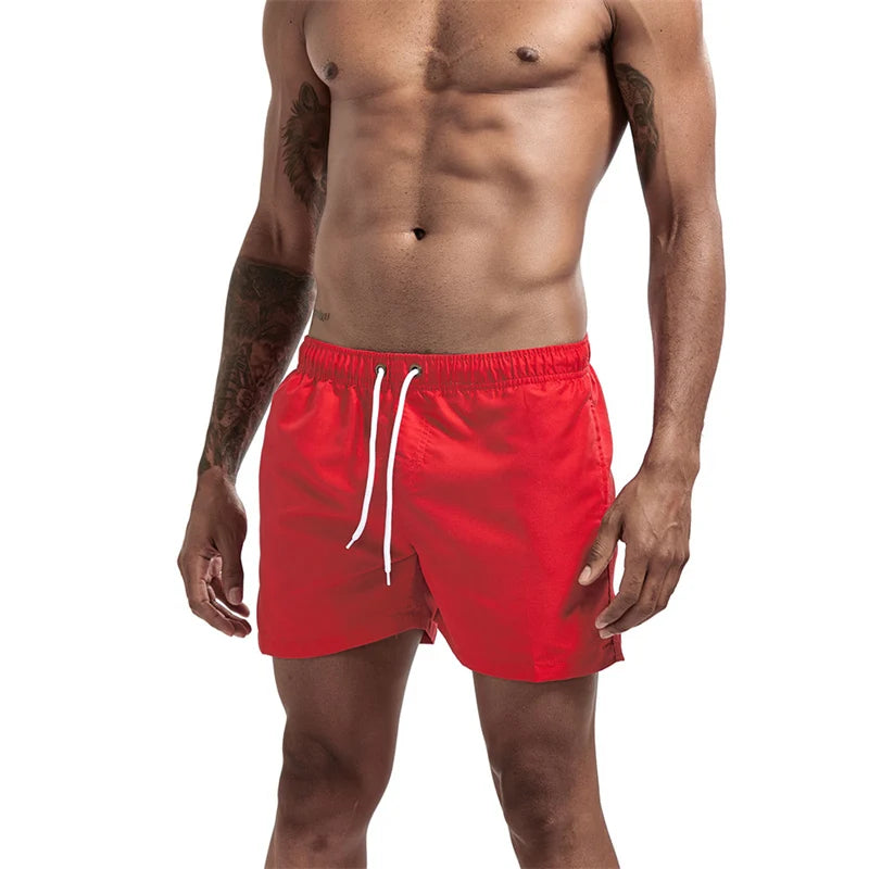 Men’s Quick-Dry Swim Trunks with Mesh Lining & Pockets