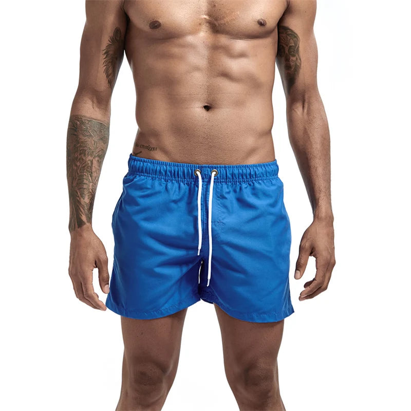 Men’s Quick-Dry Swim Trunks with Mesh Lining & Pockets