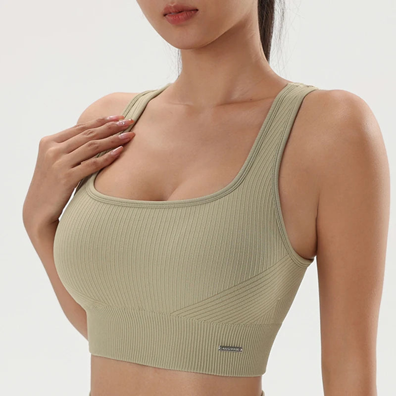 Quick-Dry Women’s Yoga Sports Bra – Breathable Fitness Top for Gym & Training - OJABay