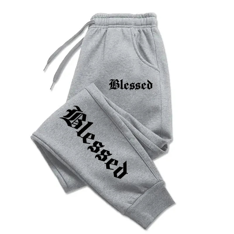 Letter of Blessing Printed Joggers – Unisex Y2K Streetwear Vibes - OJABay