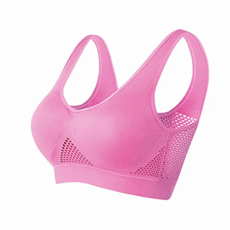 Seamless Push-Up Sports Bra β Breathable Padded Fitness Top for Women, Wire-Free Gym & Running Support - OJABay