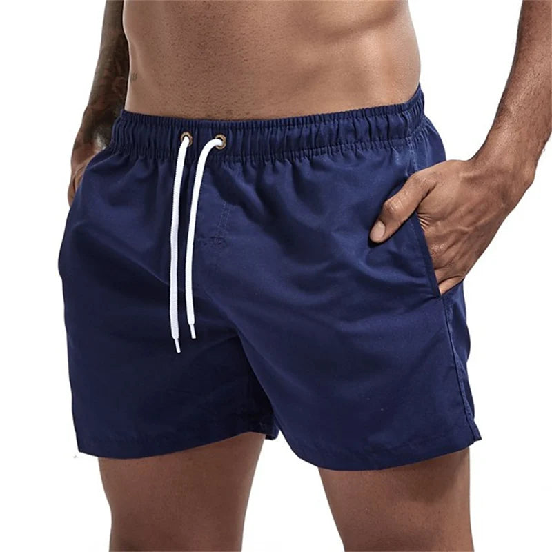 Men’s Quick-Dry Swim Trunks with Mesh Lining & Pockets
