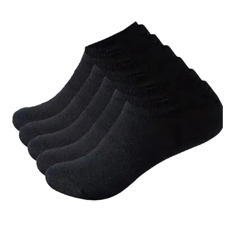 3/5/10 Pairs Men’s Breathable Bamboo Fiber Socks – Sweat-Absorbing, Deodorant Business & Sports Crew Stockings - OJABay
