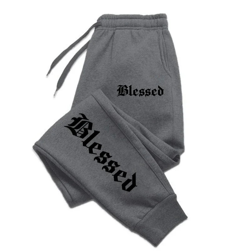 Letter of Blessing Printed Joggers – Unisex Y2K Streetwear Vibes - OJABay