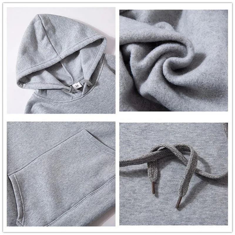 Unisex Fleece Pullover Hoodie – Casual Long Sleeve Hooded Sweatshirt with Pocket (S–4XL) - OJABay