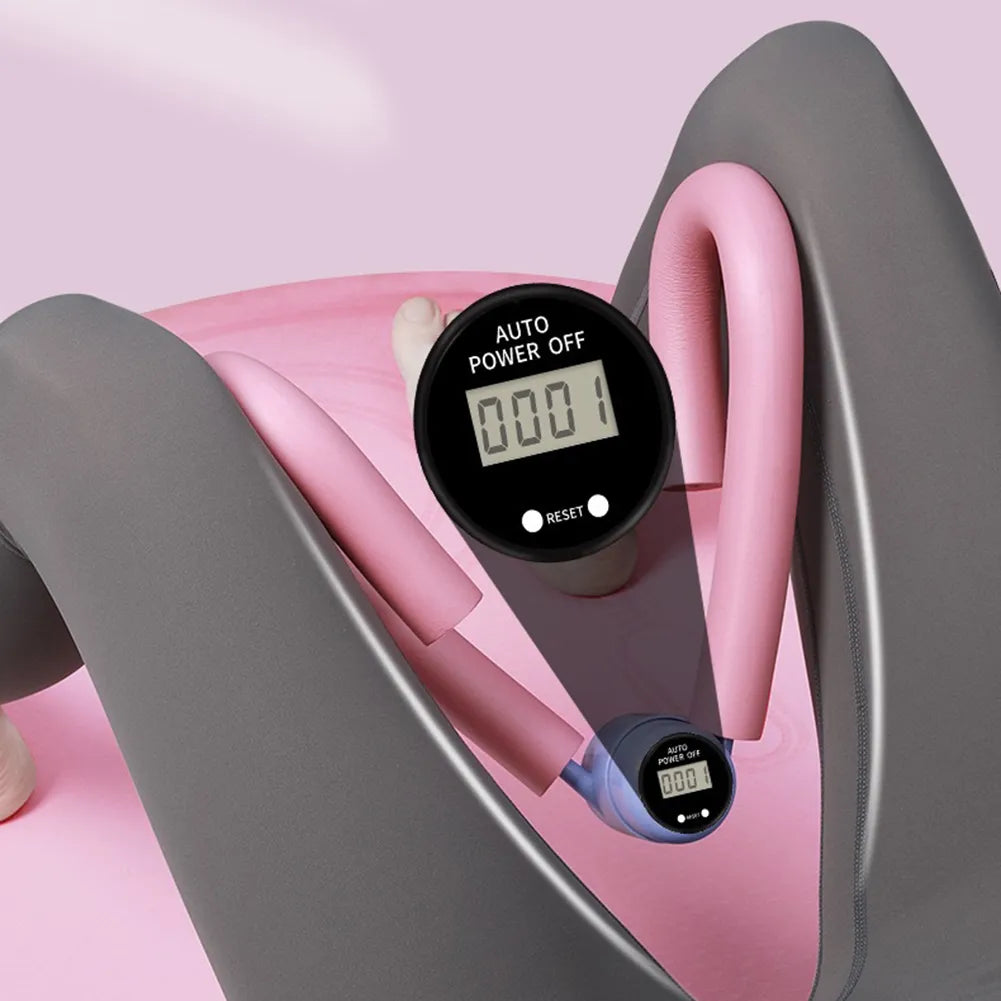 Digital Pelvic Floor & Thigh Muscle Trainer – Adjustable Leg Exerciser with Smart Counter for Home Fitness, Postpartum & Strength Training - OJABay