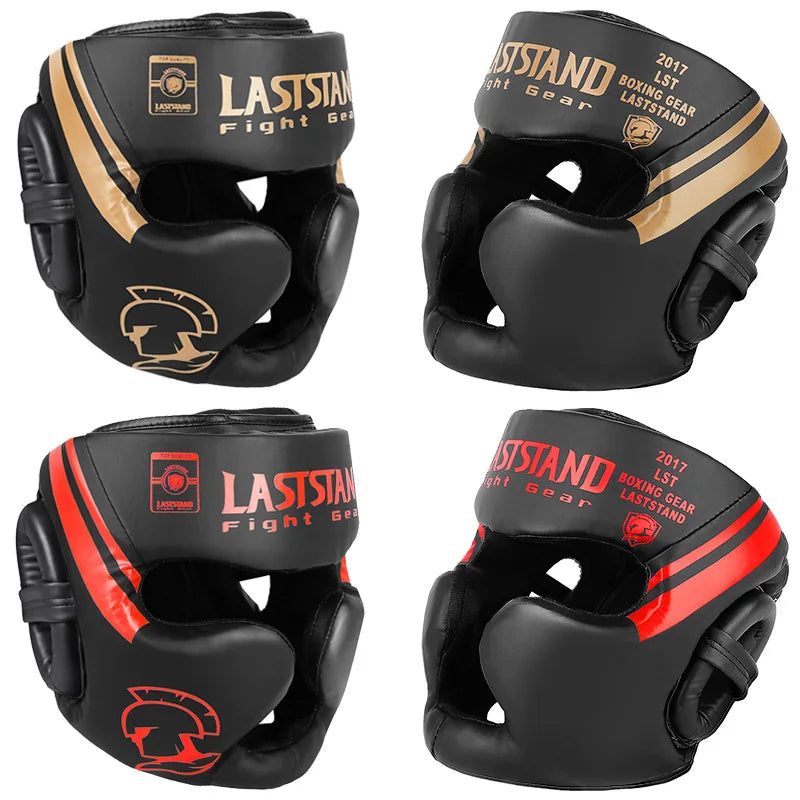 Kickboxing & Boxing Helmet – PU Leather Full-Cover Headgear for Men, Women, and Kids | MMA, Muay Thai, Karate, Sanda Training - OJABay