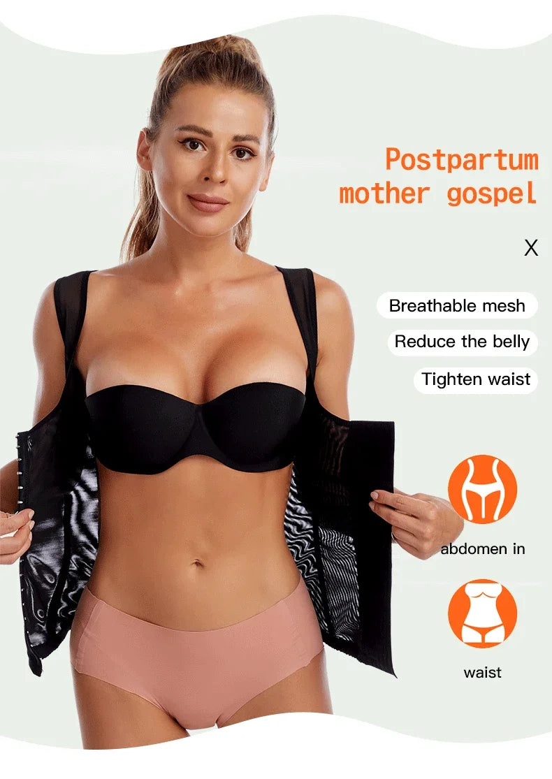 Waist Corset Postpartum Sheath Tummy Top Trainers Shapewear for Women - Slimming Sheath, Woman Flat Belly Waist Trainer