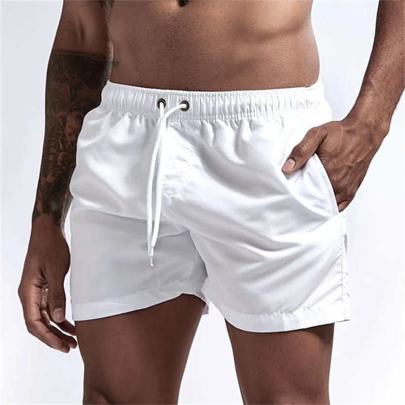 Men’s Quick-Dry Swim Trunks with Mesh Lining & Pockets