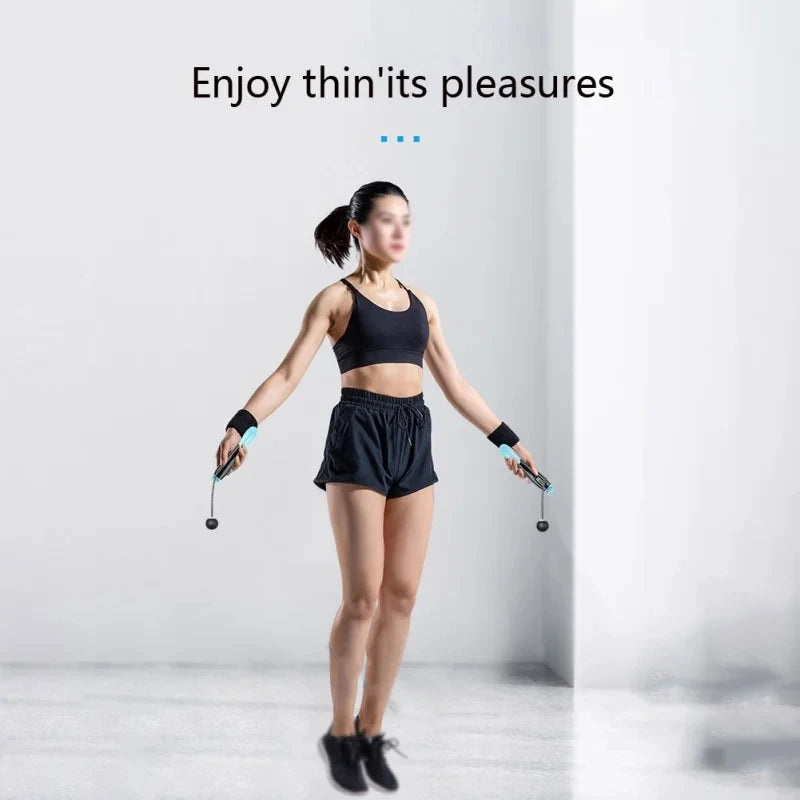 Cordless Digital Jump Rope – Smart Calorie Counter Fitness Skipping Rope - OJABay