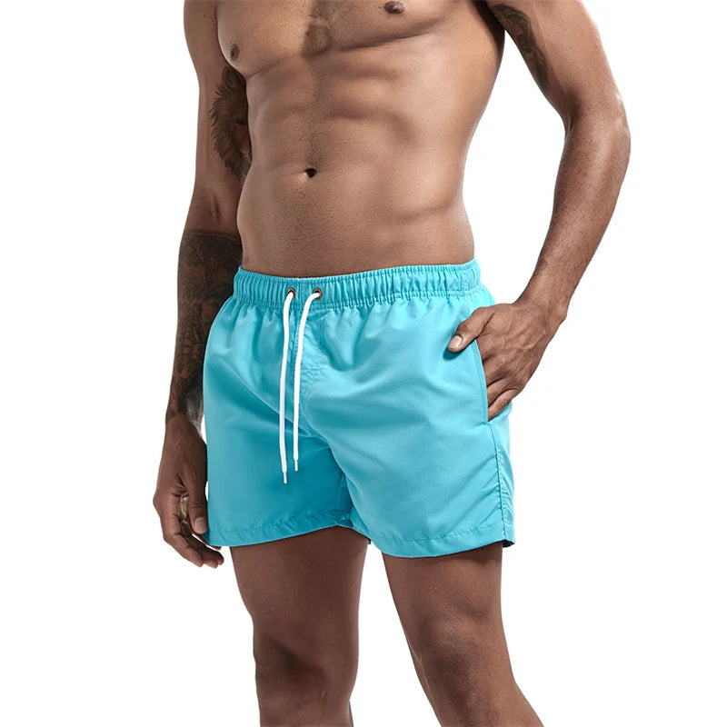 Men’s Quick-Dry Swim Trunks with Mesh Lining & Pockets