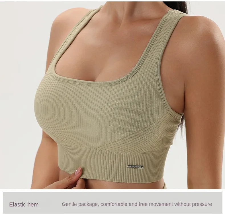Quick-Dry Women’s Yoga Sports Bra – Breathable Fitness Top for Gym & Training - OJABay