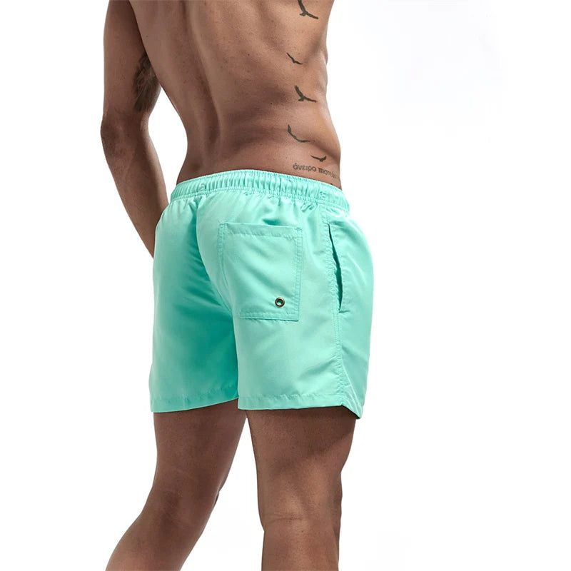 Men’s Quick-Dry Swim Trunks with Mesh Lining & Pockets