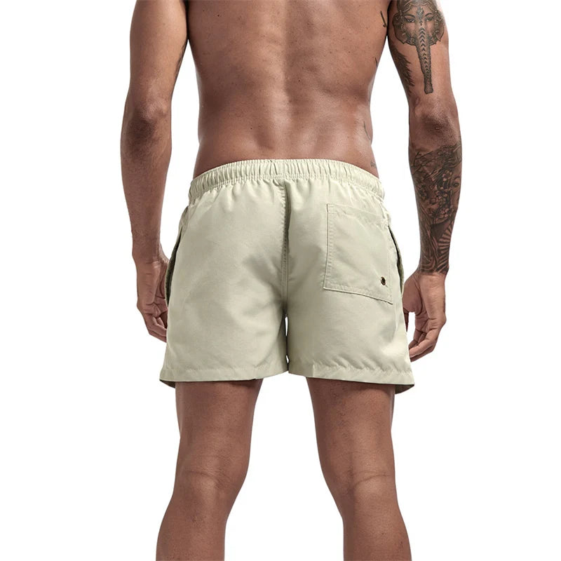 Men’s Quick-Dry Swim Trunks with Mesh Lining & Pockets