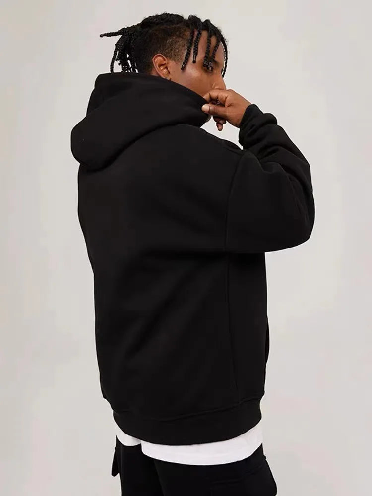 Unisex Fleece Pullover Hoodie – Casual Long Sleeve Hooded Sweatshirt with Pocket (S–4XL) - OJABay