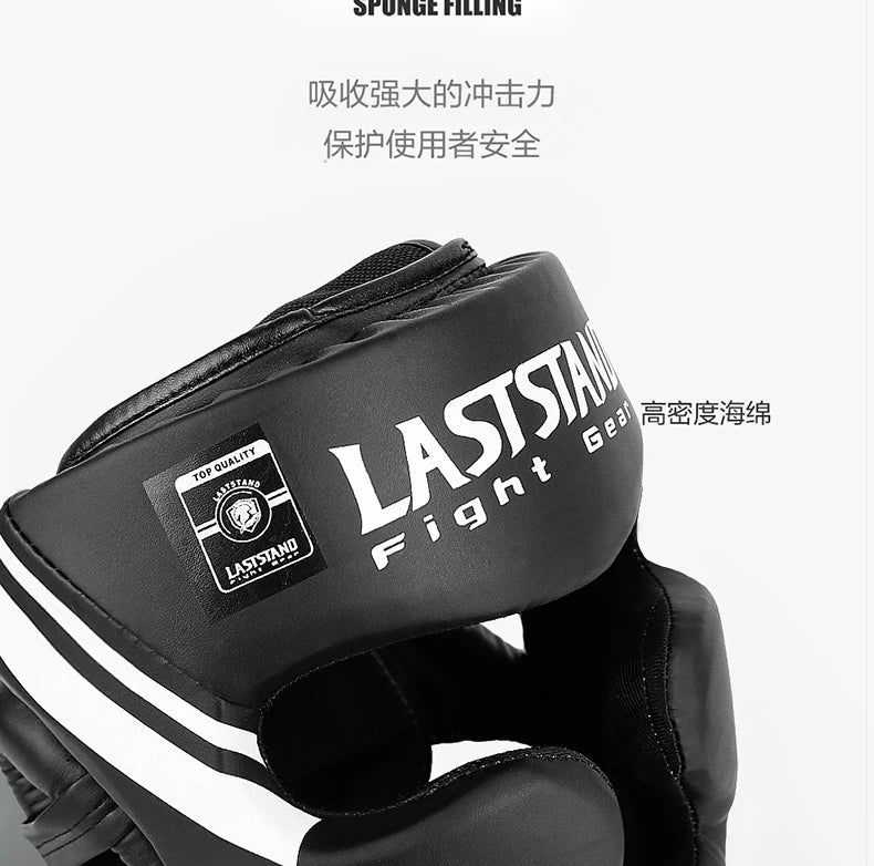 Kickboxing & Boxing Helmet – PU Leather Full-Cover Headgear for Men, Women, and Kids | MMA, Muay Thai, Karate, Sanda Training - OJABay