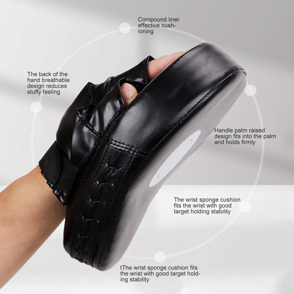 Curved Boxing Punch Mitts PU Leather Training Pads
