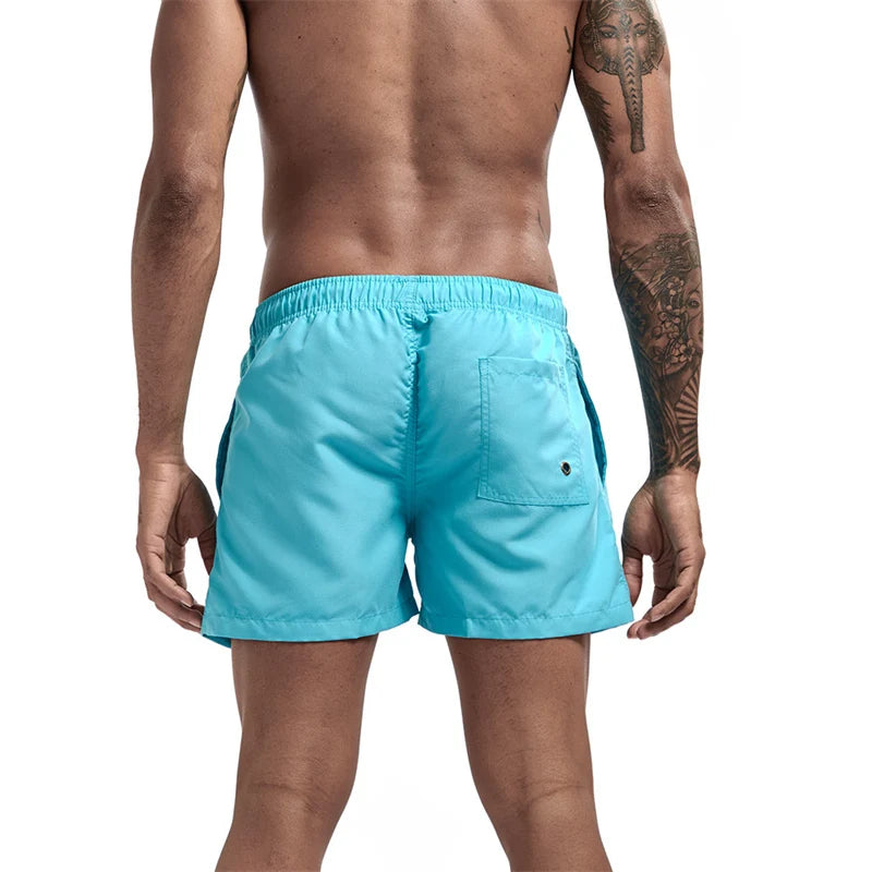 Men’s Quick-Dry Swim Trunks with Mesh Lining & Pockets