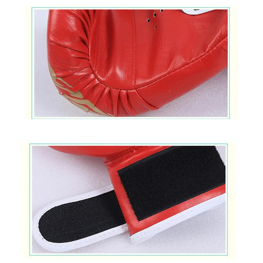 MMA Boxing Gloves & Headgear – PU Leather Training Set for Adults & Kids