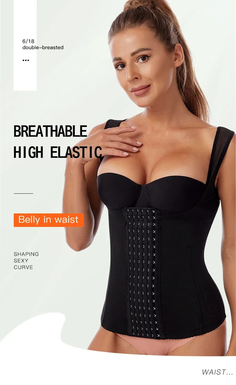 Waist Corset Postpartum Sheath Tummy Top Trainers Shapewear for Women - Slimming Sheath, Woman Flat Belly Waist Trainer